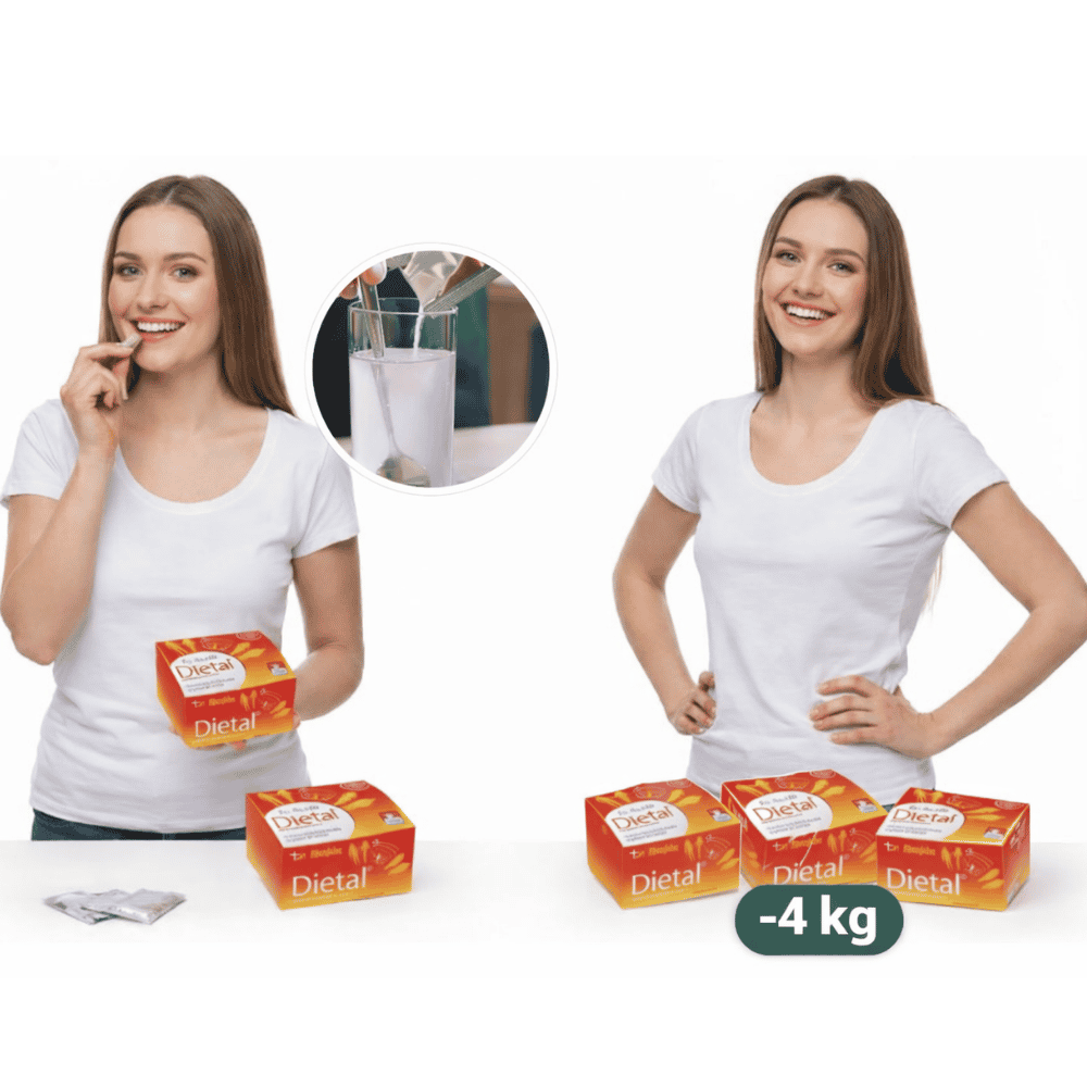 Dietal před a po měsíci